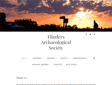 Tablet Screenshot of flindersarchsoc.org